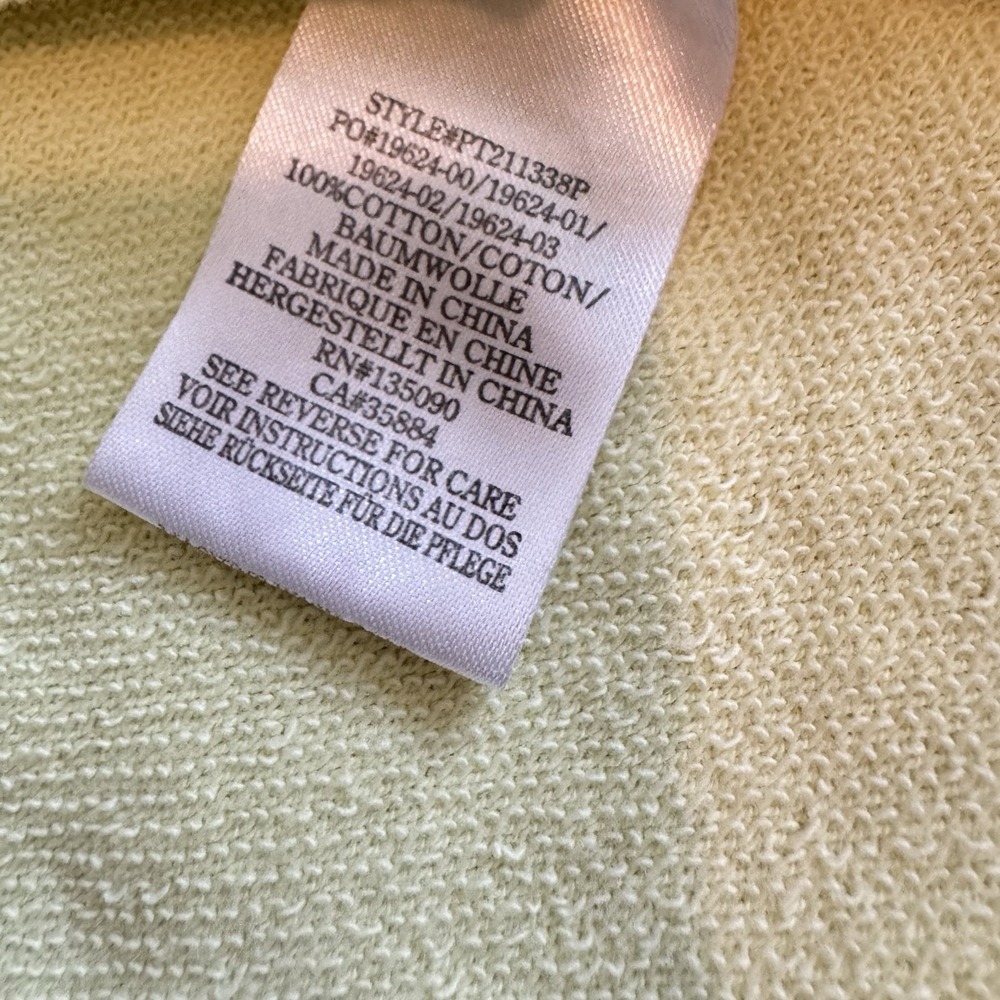 Peloton Cropped Hoodie Sweatshirt Size M Pastel Yellow Green‎ Athleisure - Picture 8 of 11